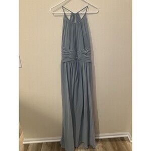 b2 Jasmine Halter Baby Blue Bridesmaids Dress Size 10 Polyester